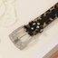 Treeling Nervous Outsider Plan Modifiable Belt With Metal Post And Sparkling Beads Dây thắt lưng da PU