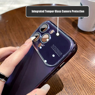 Mới AG Slim Matte Case cho iPhone 17Pro Max Bling Mạ Ốp Lưng Kính Bảo Vệ Camera Cho iPhone 12 13 14 Pro Max Trường Hợp