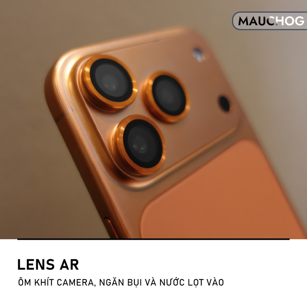 Bộ Vòng Cường Lực Camera Khung Tự Dán Độ Cứng 9H Cho Điện Thoại iPhone 17 16 Plus 15 Plus 14 13