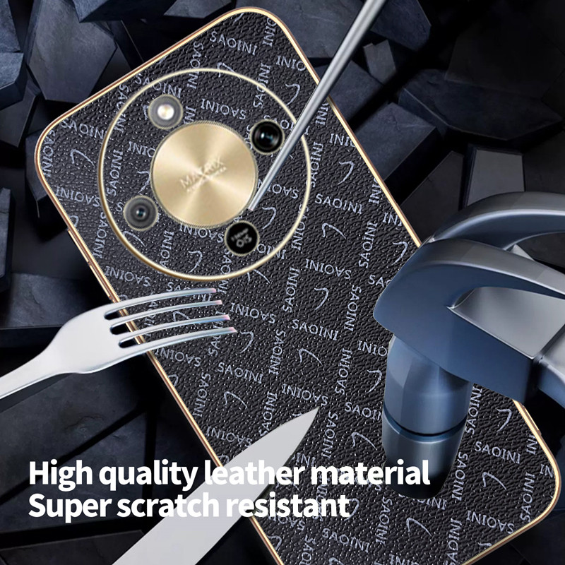 Ốp Lưng Cho Honor X9d Classic Series Da Mạ Điện TPU Edge Chống Rơi Vỏ Điện Thoại