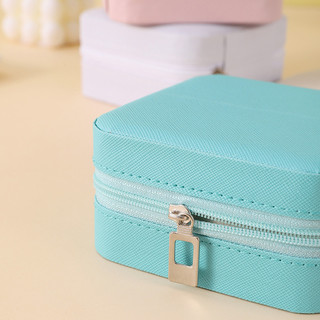 【vạn】Hộp Đựng Trang Sức Mini Da PU – Gọn Nhẹ, Đựng Trang Sức Nữ Đi Du Lịch, Màu Ngẫu Nhiên