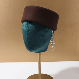 Mũ Fedora cổ điển MIKYCO - Mũ nón len cứng đầu lõm - Phù hợp cho đám cưới phong cách Anh