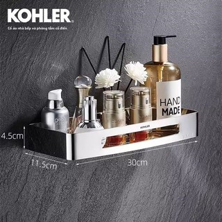 【 KOHLER 】Kệ phòng tắm bằng thép không gỉ 304 cổ điển cho bếp và phòng tắm, gắn tường, giỏ hình tam giác một/two lớp, gi
