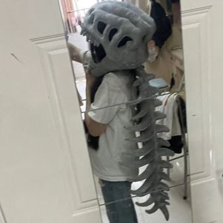 Mặt nạ xương khủng long HARRIETTLO, Thiết kế Exoskeleton Mũ cosplay ngộ nghĩnh, Mềm mại có thể đeo thoáng khí cho trẻ em / Hội nghị cosplay trang phục khủng long sang trọng
