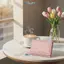 E-WOITD Ví Da PU Mini Dễ Thương In Hoa Nhiều Khe Cắm Thẻ Nhẹ Mỏng Ví Cho Bé Gái Chuyến Đi Ngắn Mua Sắm Quà Tặng E-WOITD
