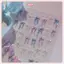 JRP Shining Aurora Seashells Light Bow Nail Stiers 5D Nail Art Design Đề can trang trí DIY Làm móng tay JRP