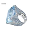 Một thế giới| Phụ Nữ Lấp Lánh Nhẫn Cubic Zirconia Cô Dâu Cưới Đính Hôn Trang Sức Dự Tiệc