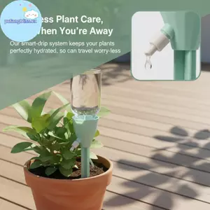 Pufangbliss Bộ tưới nhỏ giọt đáng tin cậy 20 chiếc để tưới cây trong chậu Giải pháp điều chỉnh không cần pin VN