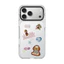 Phim hoạt hình pha lê băng từ tính cho chó trong suốt Vỏ điện thoại cho iPhone 17 Pro Max 16 15 14 13 17Air 16Plus Vỏ cứng Vỏ bảo vệ chống sốc