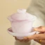 Chén Khải Pha Trà Lưu Ly Giả Ngọc 140ml – Vẻ Đẹp Thanh Nhã Cho Không Gian Trà Đạo