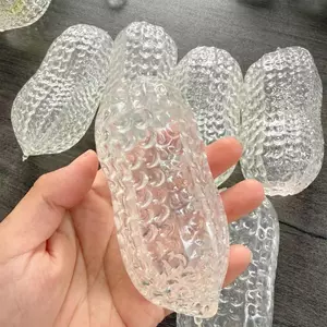 Đồ chơi Squishy đậu phộng trong suốt 12cm Quả bóng căng thẳng đậu phộng giòn Rebound chậm Buttery-Soft Feel Fidget Toy saixit2vn