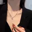 JULYHOT Sáng Tạo Ngọt Ngào Trái Tim Thoáng Mát Mặt Dây Chuyền Nelace Cho Nữ Cô Gái Thời Trang Đơn Giản Có Thể Điều Chỉnh Xương Đòn Dây Chuyền Phụ Kiện Trang Sức Quà Tặng Massivedeals