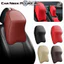 Đệm tựa đầu FANIELLAPOWELL, Gối cổ ô tô Memory Foam Nappa, Gối tựa thoáng khí bằng da PU đa năng màu trơn cho du lịch ô tô