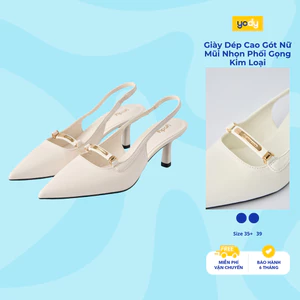 Giày Dép Cao Gót Nữ Yody Mũi Nhọn Phối Gọng Kim Loại WCSE25A005