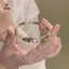 Vòng tay đính cườm khớp tre xanh phong cách Trung Quốc dành cho nữ Thời trang độc đáo Vòng tay quyến rũ tinh tế Quà tặng trang sức [Mina]