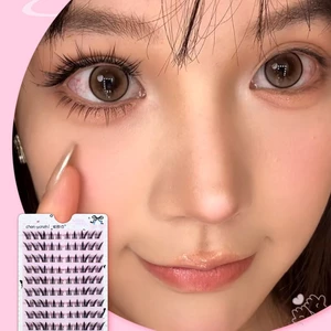 Dây mỏng Cụm lông mi dán sẵn C Curl Lông mi giả có thể tái sử dụng để mua sắm Hẹn hò Sử dụng hàng ngày