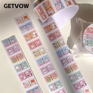 GETVOW 200 Cái / Cuộn Nhãn Dán, Mèo Con Hoạt Hình Chỉ Số Tab, Quà Tặng DIY Sổ Lưu Niệm Có Thể Tháo Rời Thẻ Phân Loại Đồ Dùng Học Sinh