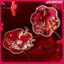 JASMINE Trung Quốc Retro Tốt Lu Quạt Cưới Cầm Tay Quạt Hoa Có sels Cổ Tinh Tế Mặt Dây Chuyền Quà Tặng JASMINE