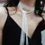 PNPIA- Người Phụ Nữ Mỏng Ren Choker Khăn Cưới Ne Khăn Nhẹ Khăn Ren Xương Đòn Dây Chuyền Cho Tiệc Khăn Trang Trí