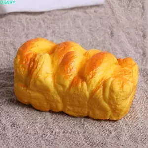 QEARY Mô hình bánh mì giả nhân tạo, Đồ trang trí Quy mô bánh mì nướng Mô hình PU, Đồ thủ công Giả thực phẩm mềm Đồ trang trí bánh mì giả Trang trí cửa hàng nướng bánh