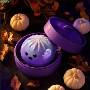 Đồ chơi cảm giác bánh bao QEARY, với máy hấp Bánh bao tăng chậm Đồ chơi Squishy, Đồ chơi hút ngón tay thực tế sáng tạo Fidget Squishy Bun Người lớn & Trẻ em