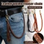 Dây Xích Quần Da BRARAA, Thiết Kế Chữ Thập Dây Xích Ví Thanh Lịch, Phong Cách Biker Vintage Tua Rua Thắt Lưng Du Lịch Hàng Ngày