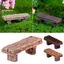 Ghế Gỗ Mini PWSEND, Tượng Vườn Cổ Tích Búp Bê Công Viên Ghế Dự Bị Thu Nhỏ, DIY Cặp Đôi Lãng Mạn Ghế Nhựa