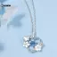 KUZHEN Tinh Tế Hoa Trái Tim Mặt Dây Chuyền Nelace Cho Nữ Pha Lê Zircon Xương Đòn Dây Chuyền Tiệc Cưới Trang Sức HOT