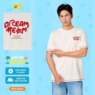 [DREAM TEAM] Áo thun gia đình nam nữ trẻ em YODY vải cotton compact thấm hút mồ hôi MCTS26S026