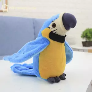 GE Talking Macaw Vẹt Lặp Lại Những Điều Bạn Nói Thú Nhồi Bông Đồ Chơi Sang Trọng Ghi Âm Điện Tử Hoạt Hình Chim Nói Vẹt Thú Cưng Sang Trọng Đồ Chơi VN