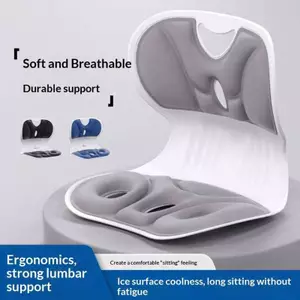 Nhíphuj Ergonomic Thắt Lưng Hỗ Trợ Đệm Ghế Mùa Hè Thoáng Khí Ba Gối Hỗ Trợ Cho Ghế Văn Phòng Ô Tô Du Lịch Ngoài Trời VN