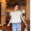 Áo kiểu babydoll cổ sen tay phồng dáng bí đáng yêu phong cách Hàn Quốc BS996 - Alisa 95 - Hieuvy Botique