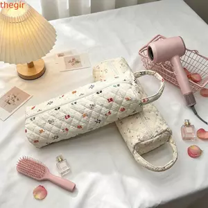 Túi lưu trữ máy sấy tóc THEGIRL8B, Túi lưu trữ máy uốn bông mềm, Dung tích lớn đa chức năng có tay cầm Hộp đựng sắt uốn di động Lưu trữ tại nhà