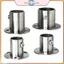 POWER Thép không gỉ 2 chiếc Giá đỡ thanh Soet Mặt bích Tủ quần áo Treo tường Braet cho tủ quần áo Thanh lưu trữ quần áo hạng nặng.
