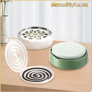 Giá đỡ cuộn muỗi MONOSTYLE, chống muỗi, thiết kế an toàn sáng tạo, có khay đựng cuộn dây, phù hợp kiểm soát muỗi