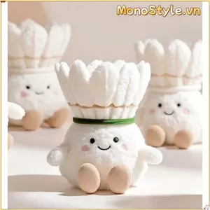 Búp bê sang trọng MONOSTYLE, Móc khóa cầu lông dễ thương, Đồ chơi vui nhộn mềm mại sáng tạo Túi trang trí mặt dây chuyền Quà tặng bạn bè
