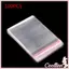 COO 100x Túi nhựa tự dính trong suốt Túi Poly có thể khóa lại 9x13cm