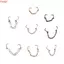 THEGIRL8B Đôi Mũi Dây Xích Nostril Bóng Nữ Kim Cương Giả Trái Tim Tình Yêu Dây Xích Nam Septum Nhẫn Mũi Stud