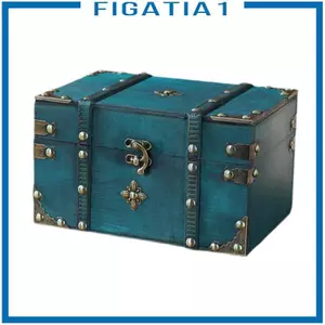 Hộp đựng đồ trang trí kho báu bằng gỗ Hộp đựng đồ trang sức Hộp đựng đồ lưu niệm cướp biển cho người lớn