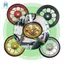 Xe Đạp Gấp Bánh Xe Dễ Dàng Cho Hợp Kim Nhôm Easywheel Siêu Nhẹ Kín Vòng Bi Đẩy Bánh Xe Phụ Kiện Xe Đạp, Đen