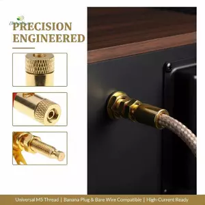 Đầu Cuối Loa Khuếch Đại 1Pc Mạ Vàng Loại Đẩy Ràng Buộc Bài Viết DIY Kéo Dài Cho Kết Nối Hộp Loa mới