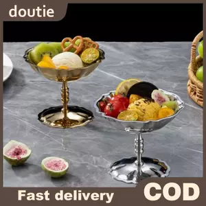 Doutie Thép Không Gỉ Salad Cốc Thực Phẩm Cốc Kem Cốc Cốc Retro Món Tráng Miệng Bát Trái Cây Sữa Chua Ốc Bát Dụng Cụ Nhà Bếp Gia Đình VN