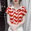 Áo sơ mi voan ngắn tay sọc mùa hè nhẹ thoáng khí Giảm tuổi dáng ôm hơn Thời trang Phù hợp với mọi trận đấu Mặt trời thông thường