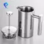 Nồi pha cà phê 350ml Máy pha cà phê kiểu Pháp Máy pha cà phê cách nhiệt hai tường bằng thép không gỉ