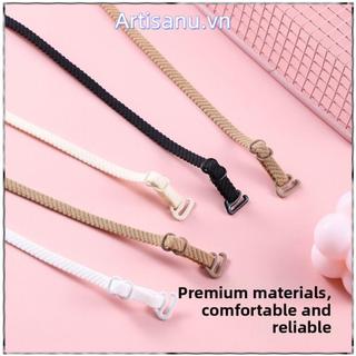 ARTISANU 2 Dây Đeo Vai Đôi, Dây Đeo Áo Ngực Dài Có Thể Điều Chỉnh Mỏng, Phụ Kiện Đồ Lót Co Giãn Chống Trơn Trượt Thoải Mái Nữ