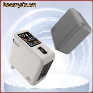 ROOMYCO Silicone, Bảo vệ chống sốc chống bụi, Vỏ bảo vệ mềm màu trơn di động cho Bộ sạc CUKTECH 10 Ultra GaN 120W Du lịch