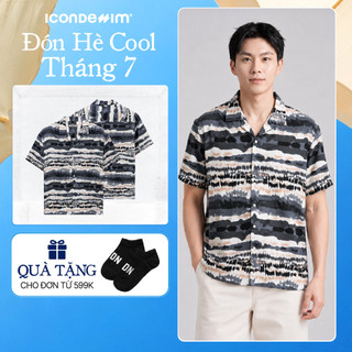 Áo Sơ Mi Nam ICONDENIM Tay Ngắn Sandstorm Form Relaxed SMID0393