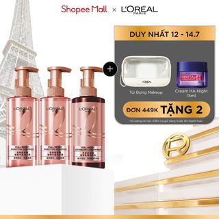Bộ đôi dầu gội x2 và dầu xả ngăn ngừa gãy rụng tóc giúp tóc chắc khỏe L’oreal Paris Elseve Full Resist Hair 440mlx3