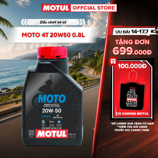 Dầu nhớt xe máy MOTUL MOTO 4T 20W50 20X0.8L VN