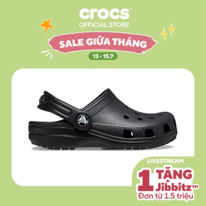 Giày Clog Trẻ Em Crocs Toddler Classic - Black - 206990-001
